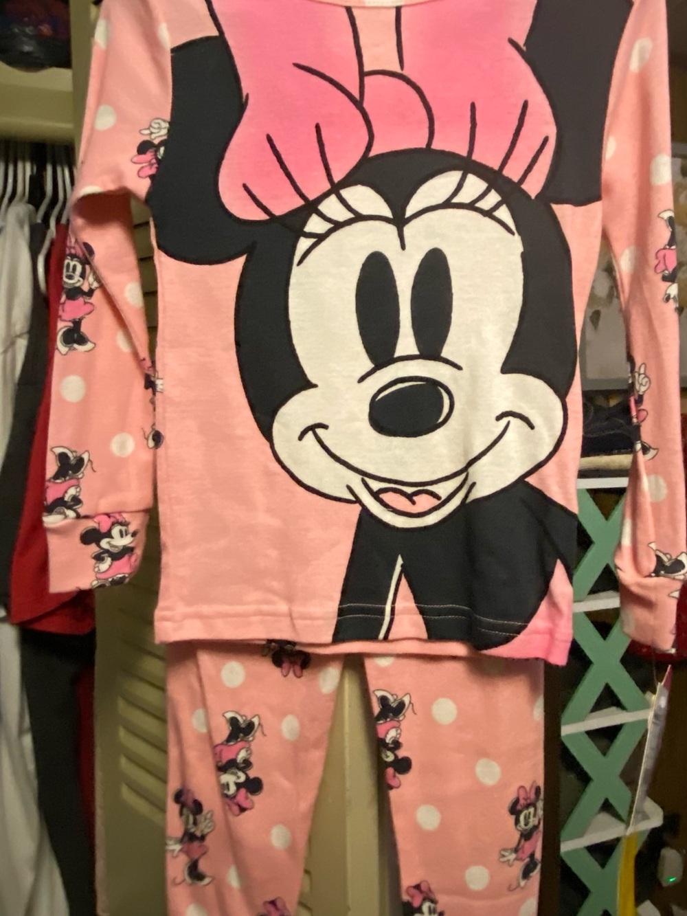 Disney Pink Minnie Mouse Long-Sleeve Pajama Set